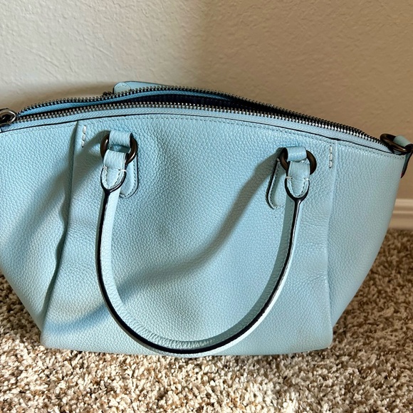 Perfect baby blue Coach purse - Picture 4 of 7